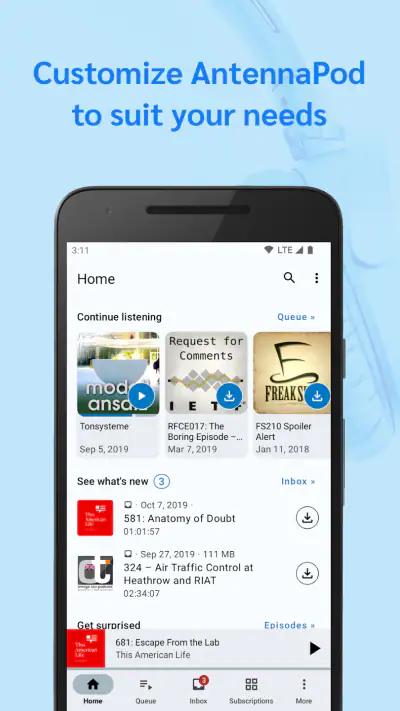 AntennaPod - Podcast Player screenshot 1