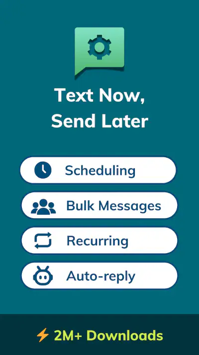Auto Text - Schedule Messages screenshot 1