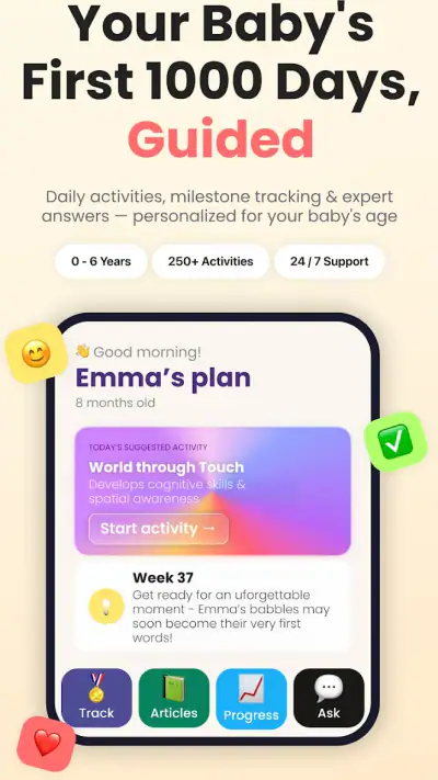 Baby Leap: Milestone Tracker screenshot 1