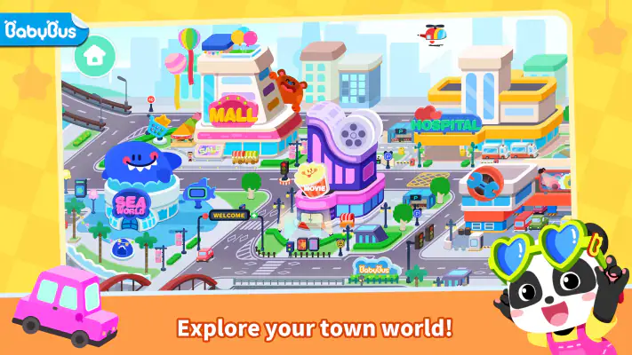 Baby Panda's Town: My World screenshot 1