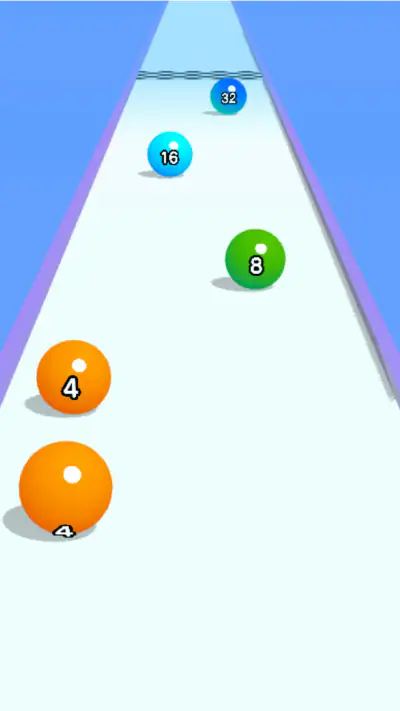 Ball Run 2048: merge number screenshot 1