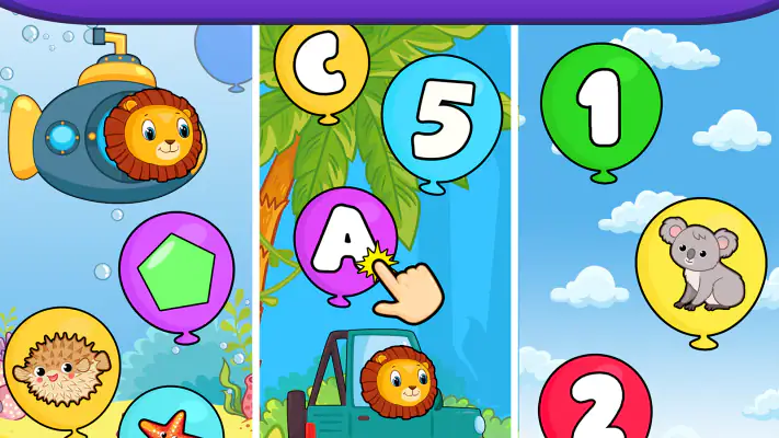 Balloon Pop Kids Learning Game screenshot 1