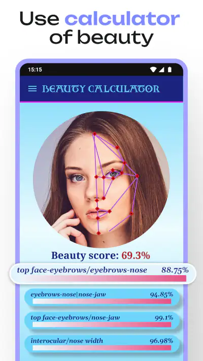 Beauty Calculator Pretty Scale screenshot 1