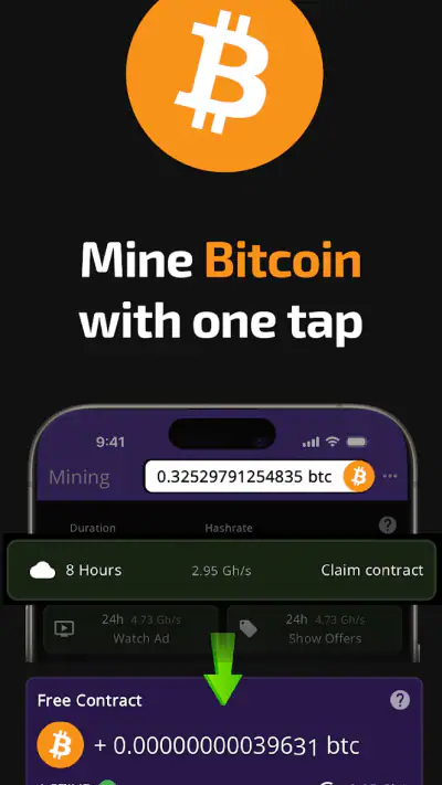Bitcoin Mining (Crypto Miner) screenshot 1