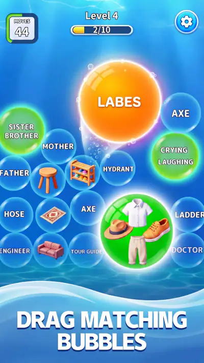 Bubble Vocab: Bubble Word Jam screenshot 1