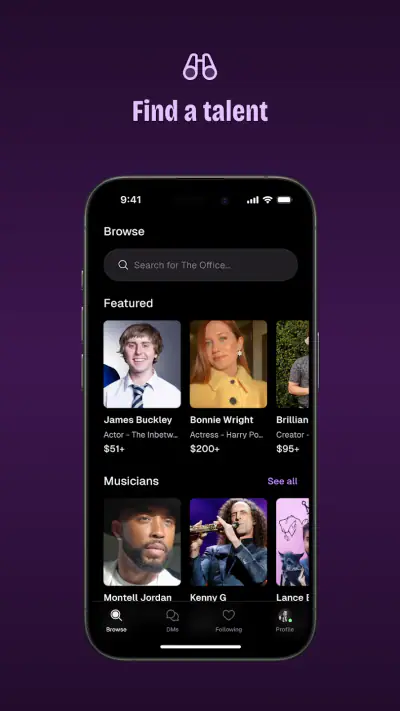 Cameo - Personal celeb videos screenshot 1