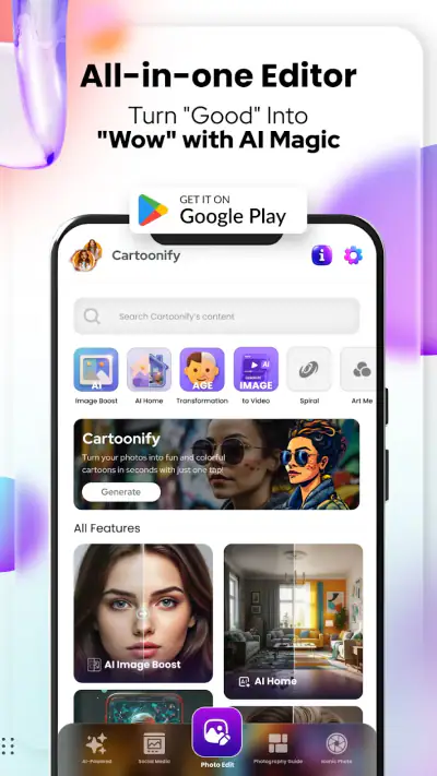 Cartoon Photo Editor－Toon Art screenshot 1