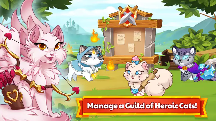 Castle Cats - Idle Hero RPG screenshot 1