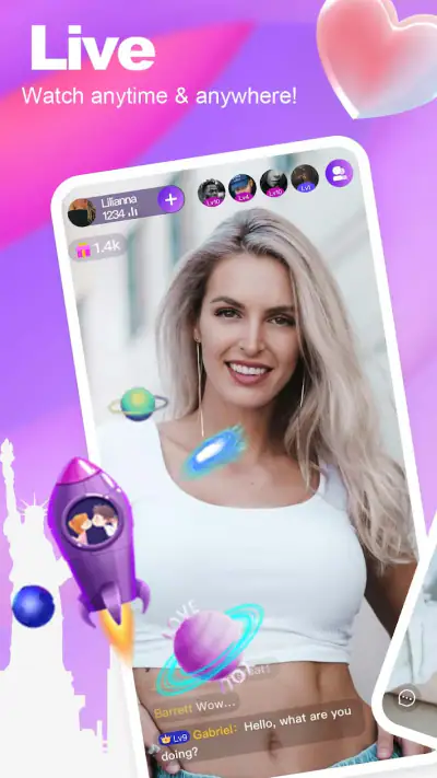 Chamet - Live Chat & Party screenshot 1