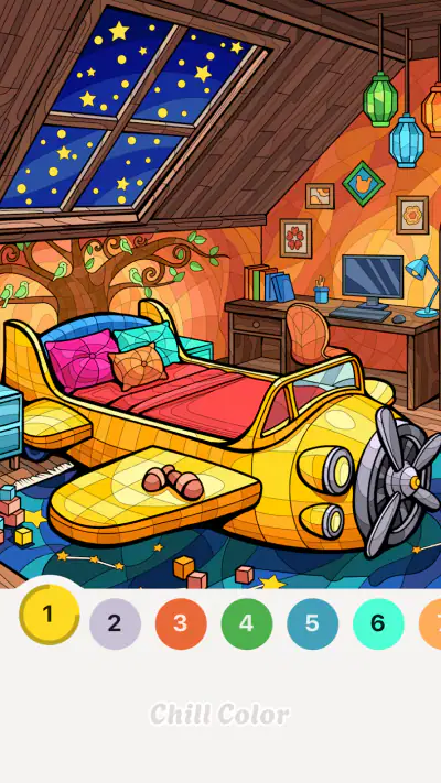 Chill Color - Paint by Number screenshot 1
