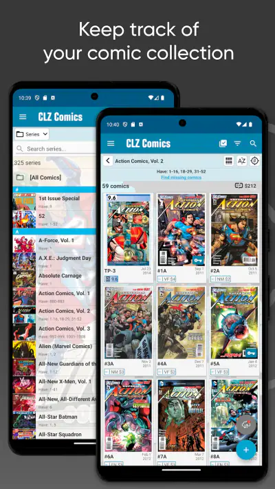 CLZ Comics comic book database screenshot 1
