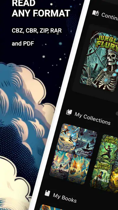 Comic Reader CBR, CBZ & PDF screenshot 1