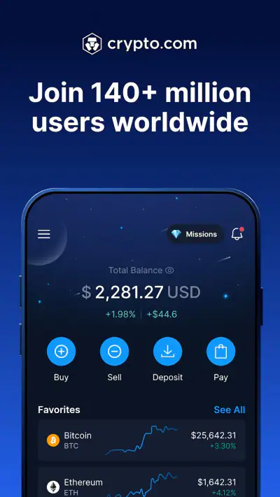 Crypto.com: Buy BTC, ETH & CRO screenshot 1