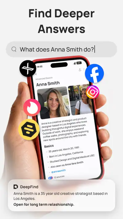 DeepFind AI Search Agent screenshot 1