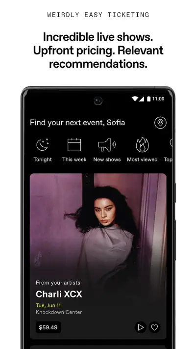 DICE: Live Shows screenshot 1