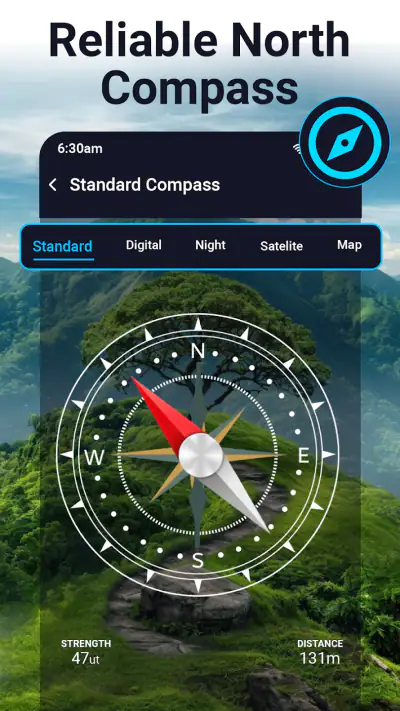 Digital Compass - GPS Compass screenshot 1