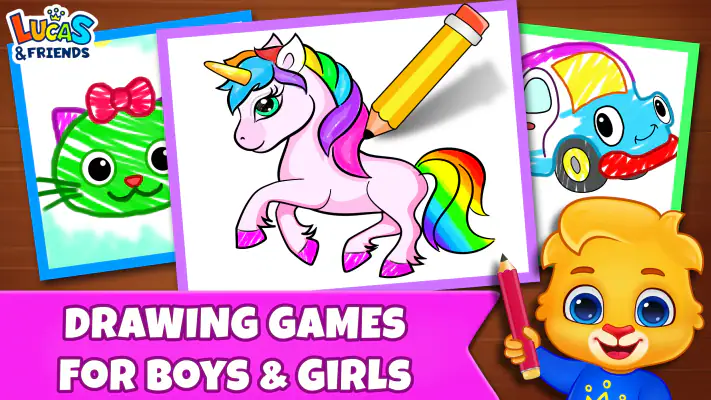 Drawing Games: Draw & Color screenshot 1