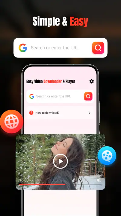 Easy Video Downloader & Player screenshot 1
