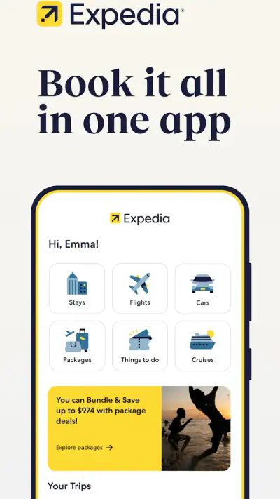 Expedia: Hotels, Flights, Cars screenshot 1