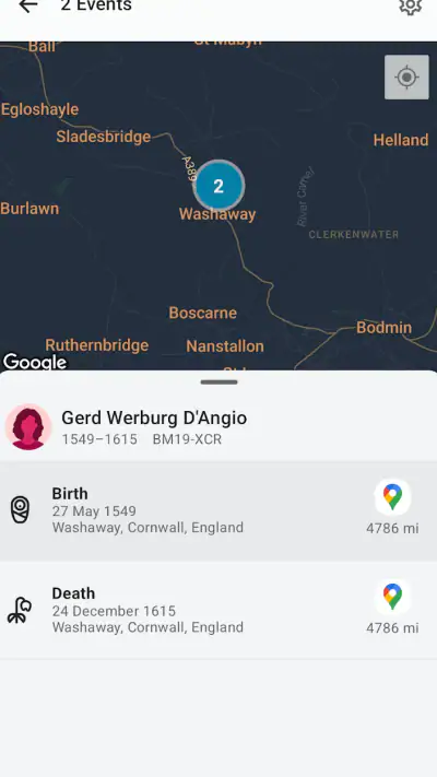 FamilySearch Tree screenshot 1