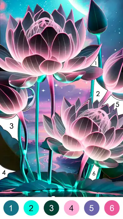 Fantasy Color-Paint By Number screenshot 1