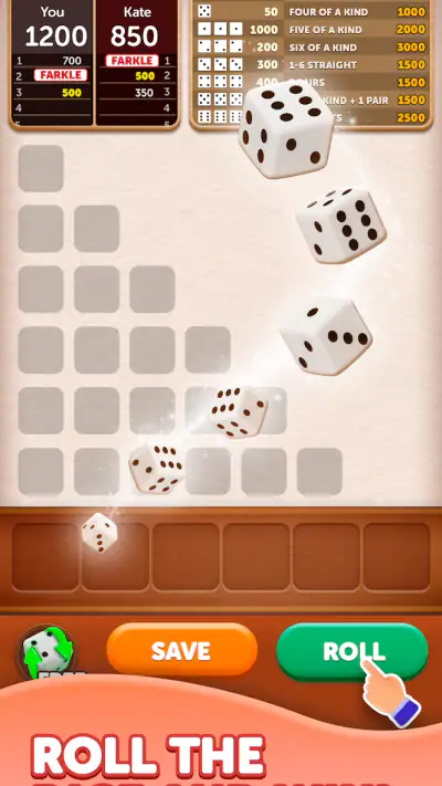 Farkle Dice Roll screenshot 1