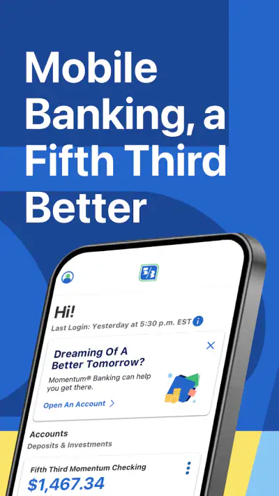 Fifth Third: 53 Mobile Banking screenshot 1