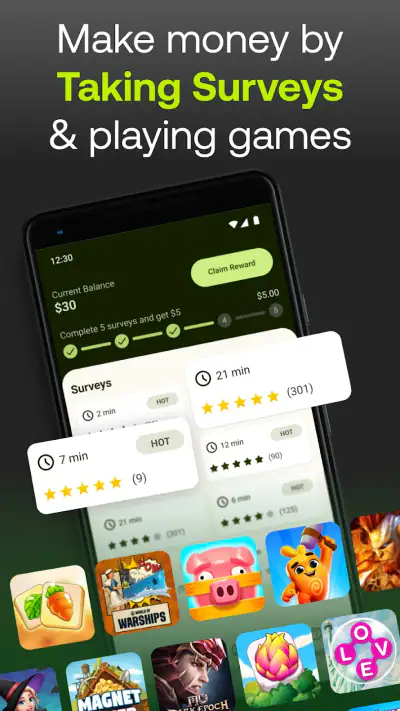 Five Surveys - Earn Money Fast screenshot 1