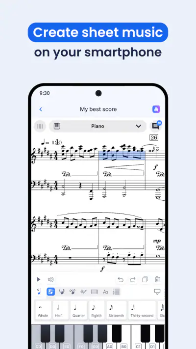Flat: Music Score & Tab Editor screenshot 1