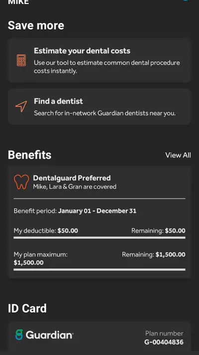 Guardian® Dental & Vision screenshot 1