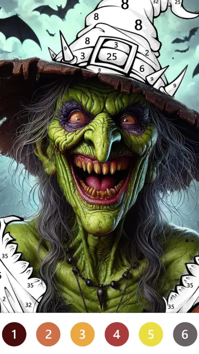 Macabre Color Paint By Number screenshot 1