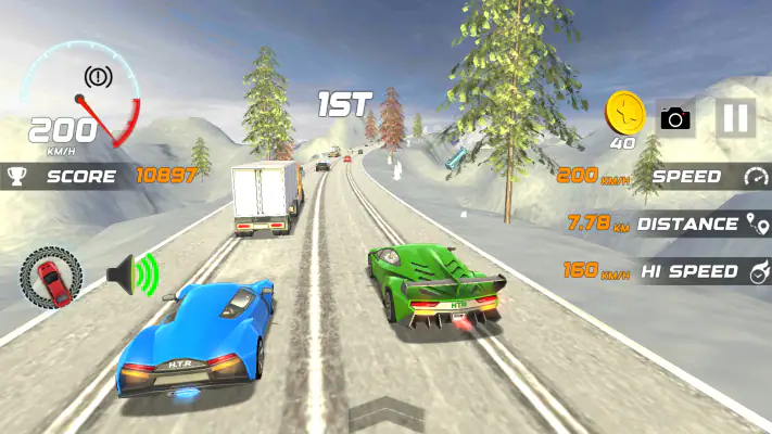 Heavy Traffic Rider Car Game screenshot 1