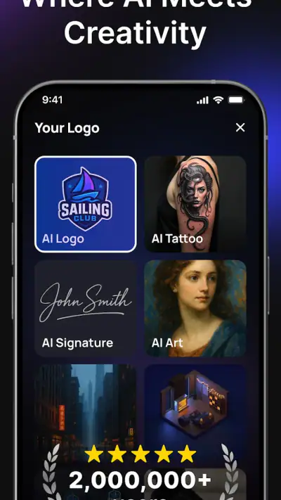 AI Logo Maker, AI Design: Hexa screenshot 1