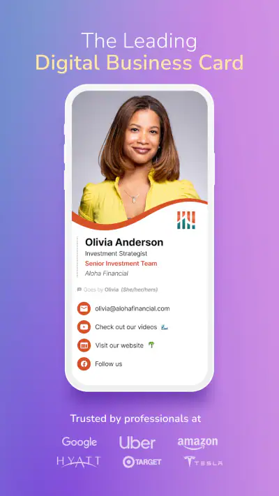 HiHello: Digital Business Card screenshot 1