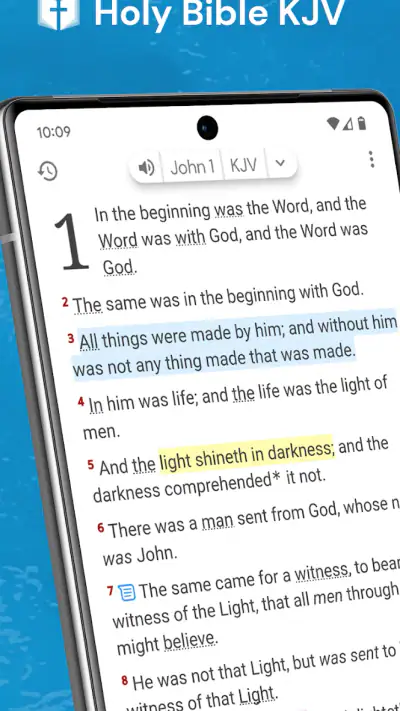 Holy Bible King James + Audio screenshot 1