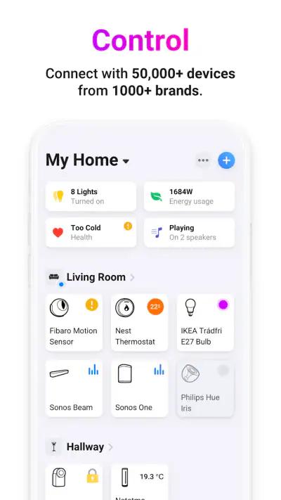 Homey — A better smart home screenshot 1