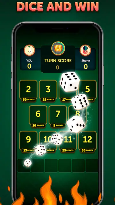 Hot Rolls Dice Strategy Game screenshot 1