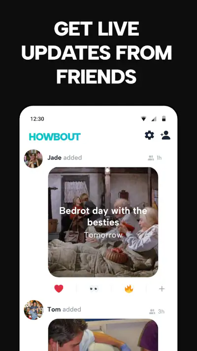 Howbout: shared calendar screenshot 1