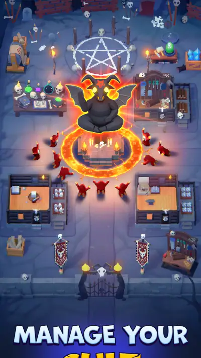 Idle Cult Empire - Evil Tycoon screenshot 1