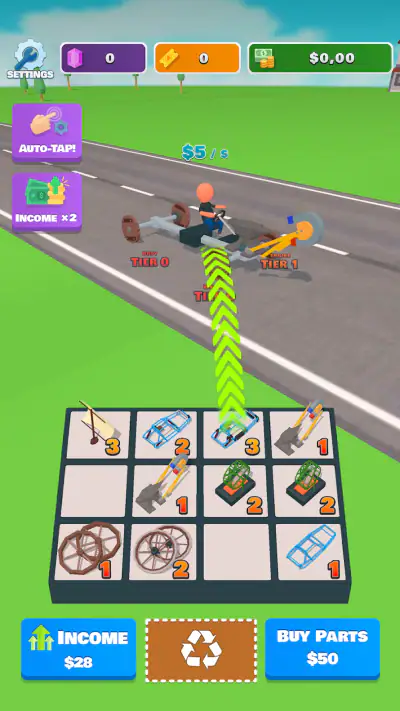 Idle Racer — Tap, Merge & Race screenshot 1