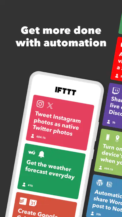 IFTTT - Automate work and home screenshot 1