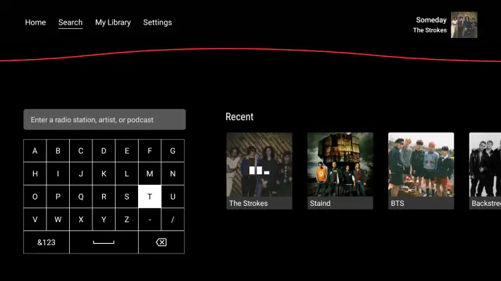 iHeartRadio for Google TV screenshot 1