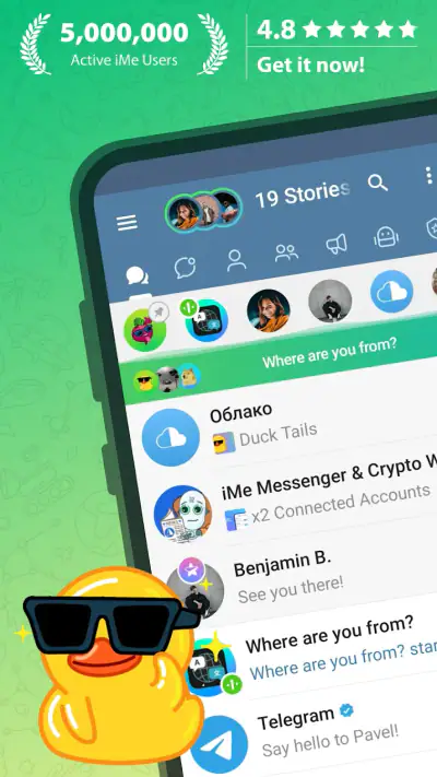 iMe: Telegram AI Messenger screenshot 1