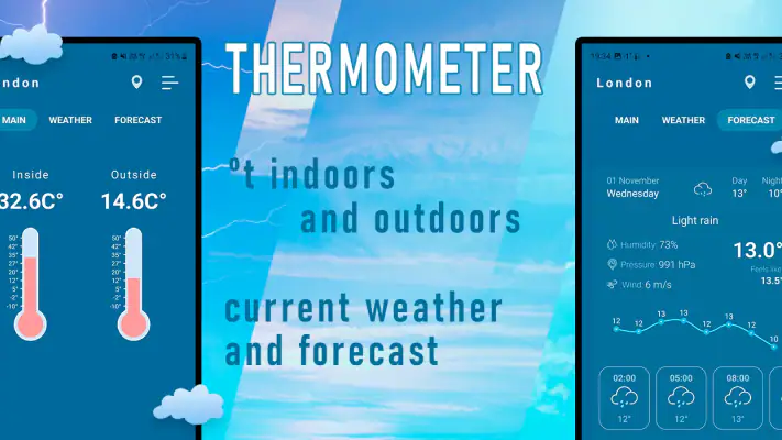 Indoor thermometer screenshot 1