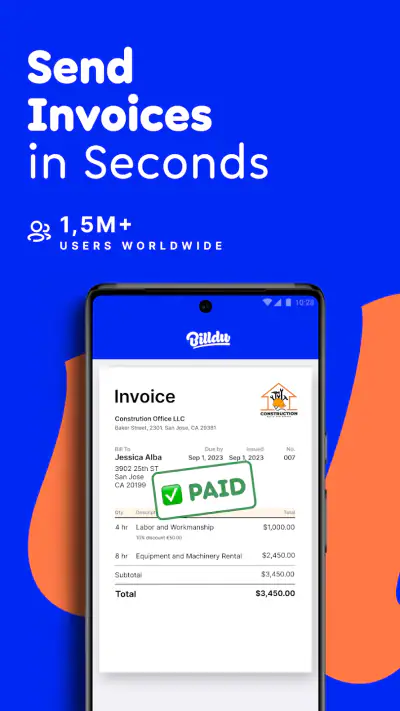 Invoice Maker by Billdu screenshot 1