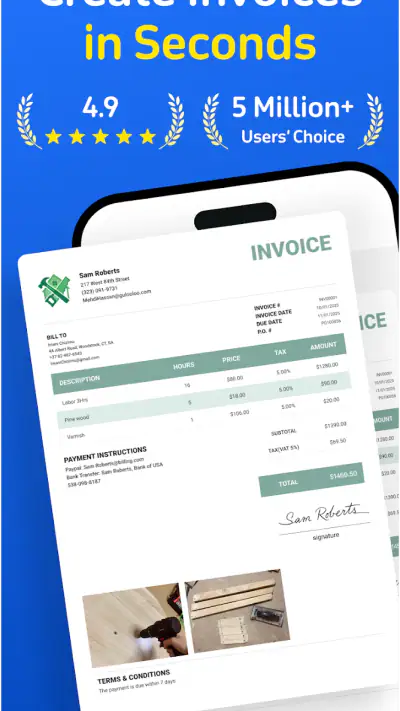 Invoice Maker - InvoiceBase screenshot 1