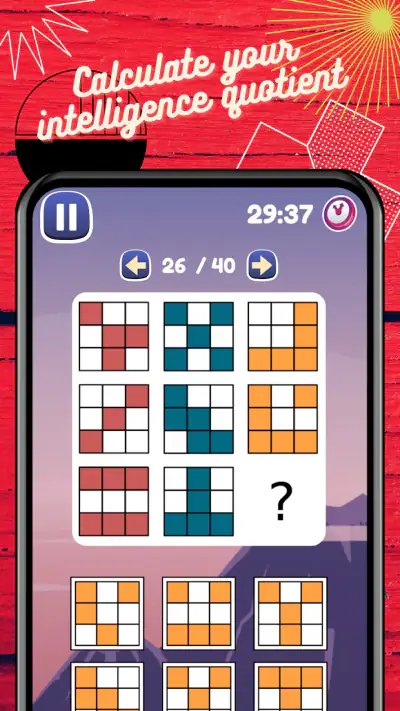 IQ Test: Logic Brain Training screenshot 1
