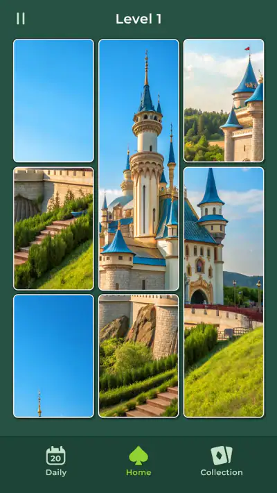 Jigsaw Solitaire: Slide Puzzle screenshot 1