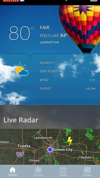 KCTV5 First Warn 5 Weather screenshot 1