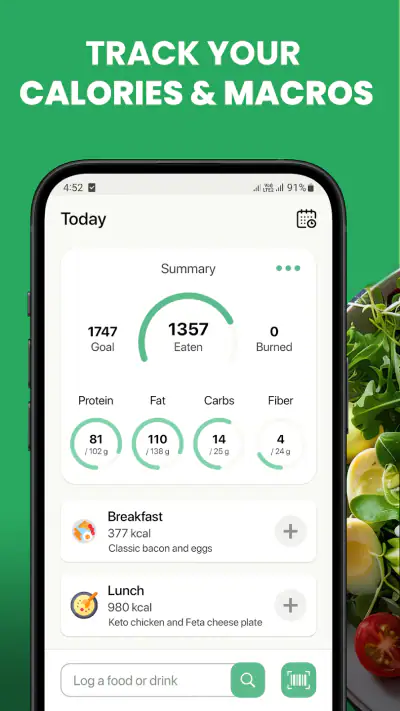 Keto Diet Tracker-Carb Counter screenshot 1
